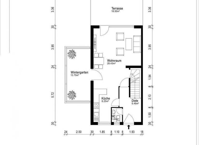 Reihenendhaus zum Kauf 600.000 € 5 Zimmer 135,6 m² 320 m² Grundstück Schnelsen Hamburg 22457