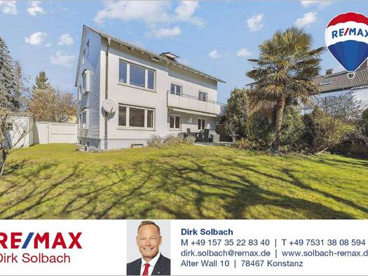 Mehrfamilienhaus zum Kauf 8 Zimmer 230 m² 786 m² Grundstück frei ab sofort Hegner Straße 5 Dettingen Konstanz-Dettingen 78465