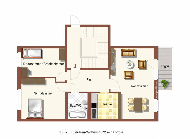 Wohnung zur Miete 387 € 3 Zimmer 57,8 m² EG frei ab 01.07.2026 Geschwister-Scholl-Straße 8 Lübben Lübben (Spreewald) 15907