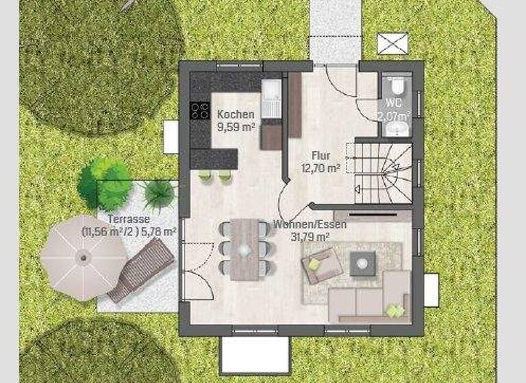 Einfamilienhaus zum Kauf provisionsfrei 629.000 € 4 Zimmer 119,7 m² 357,5 m² Grundstück Dr.-Kämpf-Straße 9f Bobingen 86399