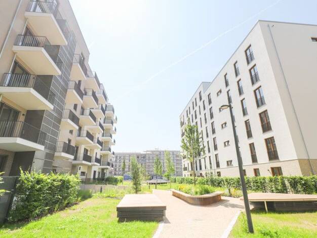 Wohnung zur Miete - Erstbezug 1.641 € 2 Zimmer 77,9 m² frei ab 01.01.2026 Goldina-Hirschberg-Straße 4 Bockenheim Frankfurt-Bockenheim 60486