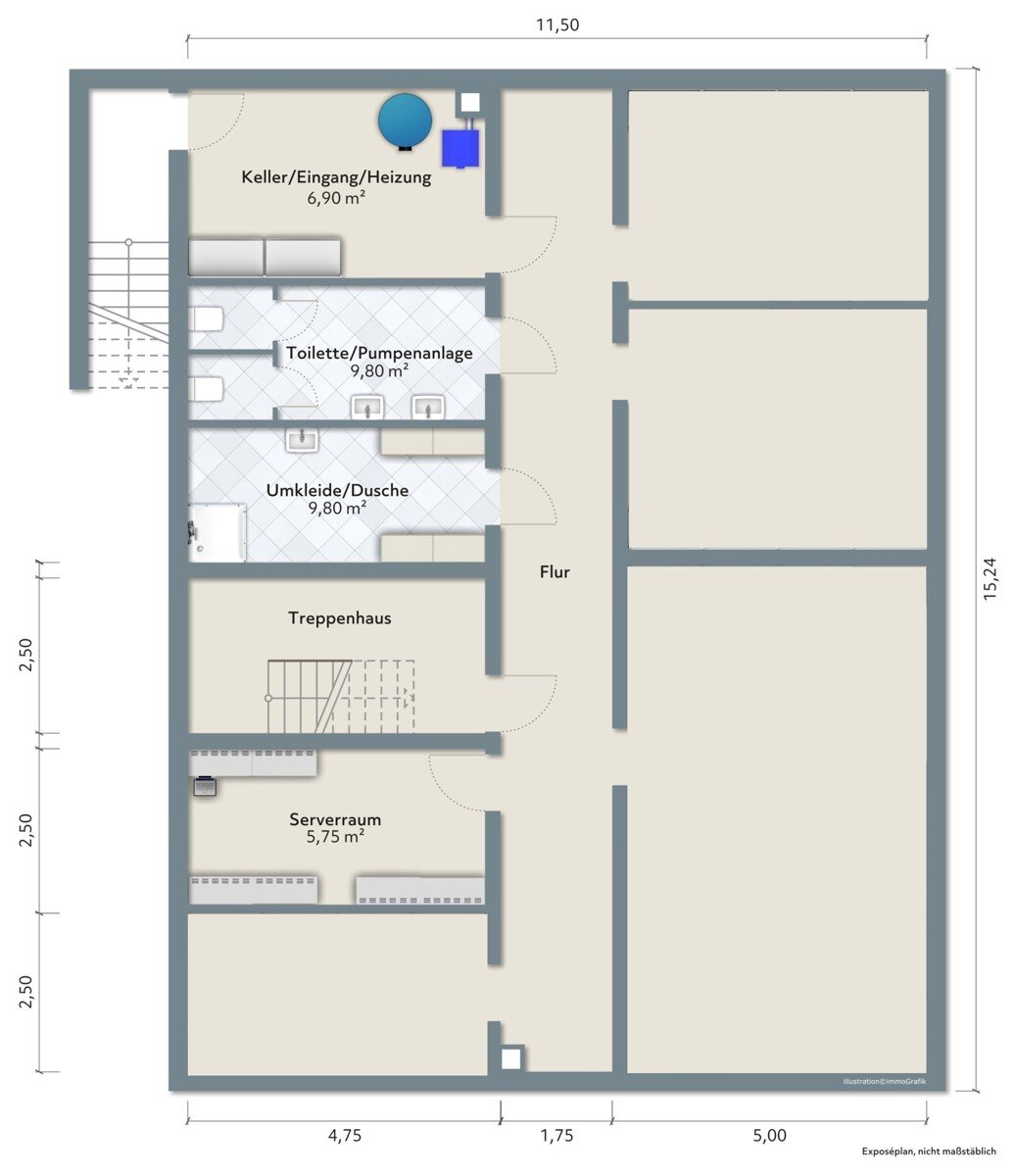 Bürofläche zur Miete 1.405 € 69 m²<br/>Bürofläche Stadtmitte Bergisch Gladbach 51465