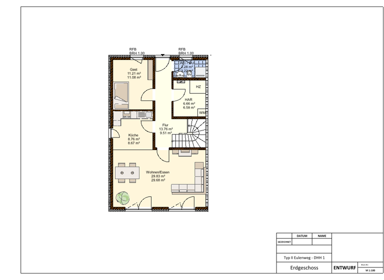 Doppelhaushälfte zum Kauf provisionsfrei 580.000 € 5 Zimmer 141 m² 493 m² Grundstück Eulenweg 1c Bestensee 15741