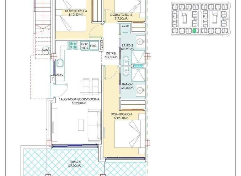 Wohnung zum Kauf provisionsfrei 275.000 € 3 Zimmer 63 m² Calle Calpe Torrevieja 03186