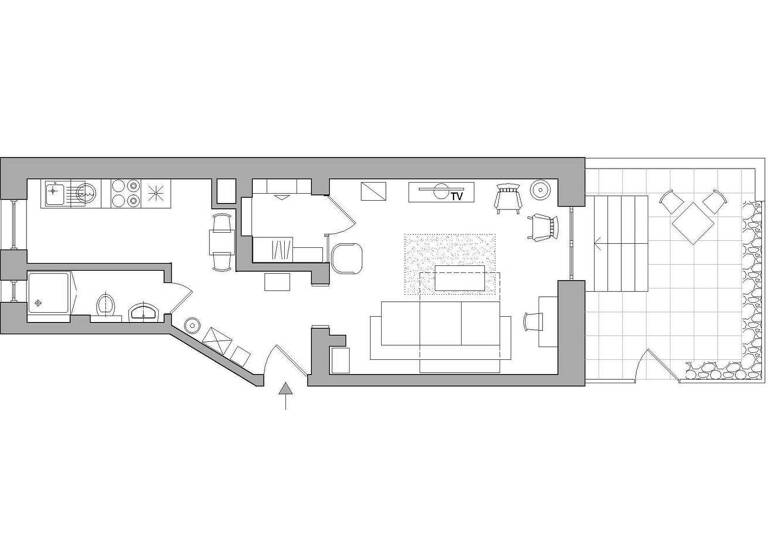 Studio zur Miete 1.500 € 1 Zimmer 40 m² 1. Geschoss frei ab sofort Ostend Frankfurt am Main 60385