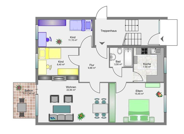 Wohnung zum Kauf 150.000 € 4 Zimmer 79 m² 1. Geschoss Buxtehude 21614