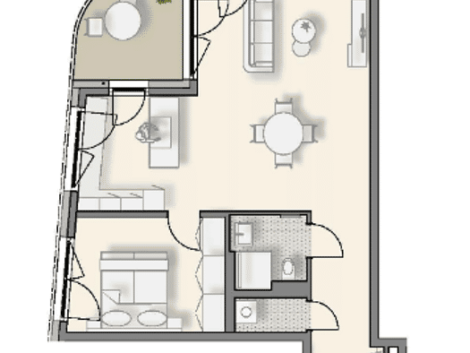 Wohnung zur Miete - Erstbezug 1.108 € 2 Zimmer 67,9 m² 1. Geschoss frei ab 01.04.2027 Weinsberg Weinsberg 74189