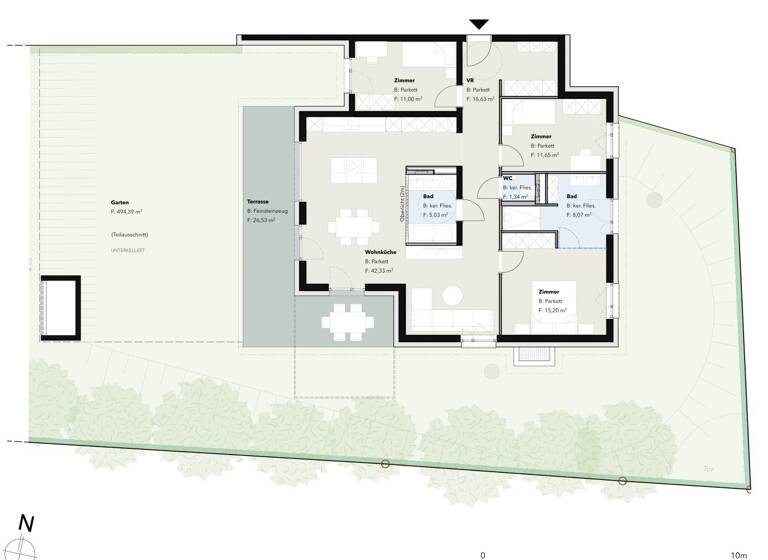 Wohnung zum Kauf - Erstbezug 799.000 € 4 Zimmer 111,3 m² EG frei ab sofort Mödling 2340