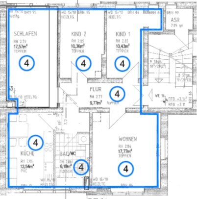 Wohnung zur Miete 490 € 4 Zimmer 84,6 m²<br/>Wohnfläche 1.<br/>Geschoss ab sofort<br/>Verfügbarkeit Zum Zschopautal 22 Schönborn-Dreiwerden Rossau 09661