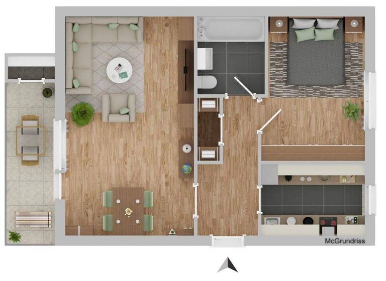 Wohnung zum Kauf provisionsfrei 199.000 € 2 Zimmer 63,3 m² 5. Geschoss Biebrich Wiesbaden 65187