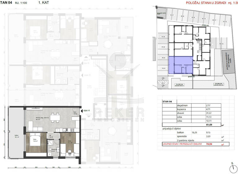 Wohnung zum Kauf - Erstbezug 282.000 € 3 Zimmer 79,7 m² 1. Geschoss Tar 52440