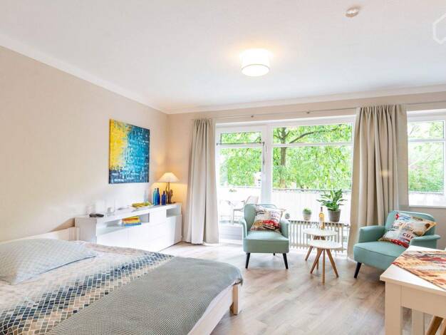 Studio zur Miete Wohnen auf Zeit 1.500 € 1 Zimmer 40 m² frei ab 01.10.2026 Winterhude Hamburg 22303