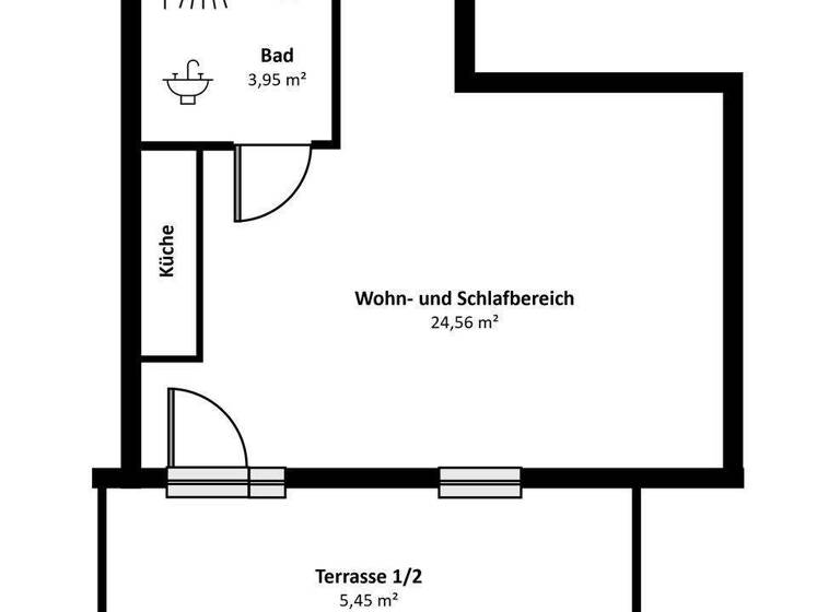 Studio zur Miete 520 € 1 Zimmer 32 m² 2. Geschoss frei ab sofort Krankenhausstraße Nabburg 92507