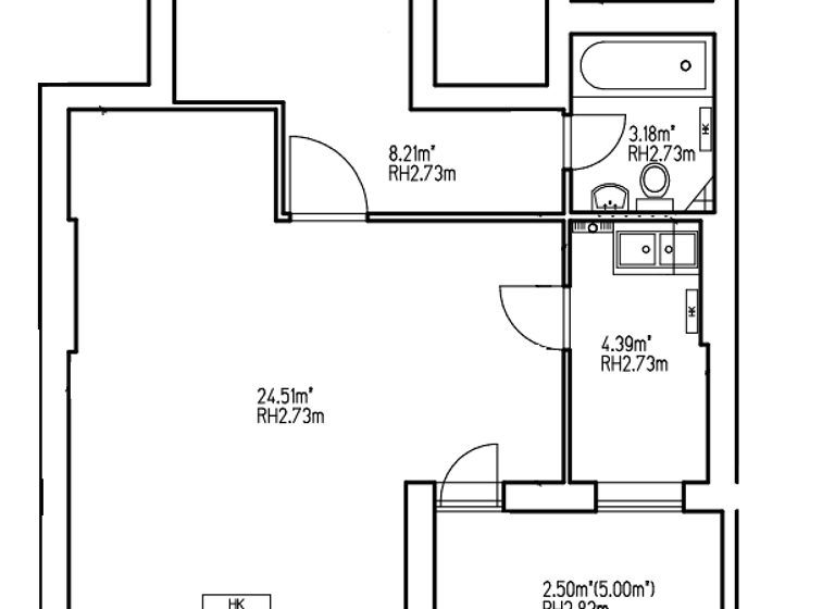 Studio zum Kauf provisionsfrei 216.130 € 1 Zimmer 42,8 m² 1. Geschoss Moabit Berlin 10553