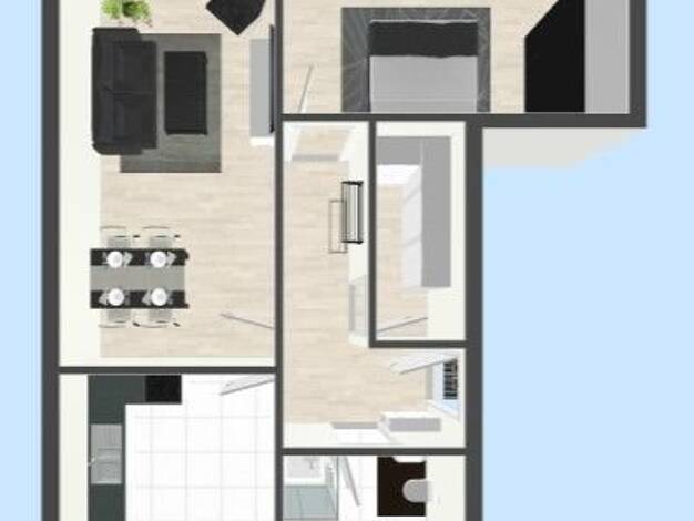 Wohnung zur Miete 450 € 2 Zimmer 59 m² 3. Geschoss Wiesenstraße 7 Zella-Mehlis 98544