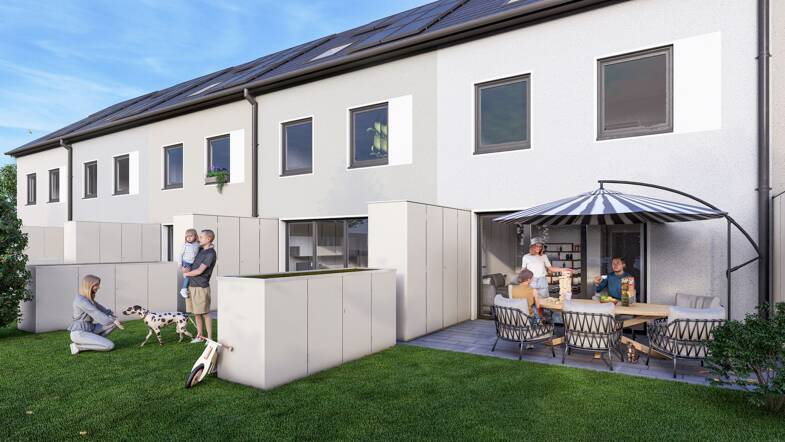 Reihenmittelhaus zum Kauf provisionsfrei 359.990 € 4 Zimmer 120 m² 163,9 m² Grundstück Holunderweg 1a-4d Ketzin Ketzin 14669