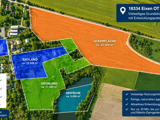 Grundstück zum Kauf 333.000 € 66.500 m² Grundstück Hauptstr. Spiekersdorf Eixen 18334