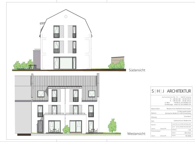 Doppelhaushälfte zum Kauf - Erstbezug provisionsfrei 725.000 € 7 Zimmer 175,5 m² 200 m² Grundstück Plagwitz Leipzig 04229