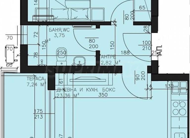 Wohnung zum Kauf 140.000 € 2 Zimmer 73,9 m² Plovdiv