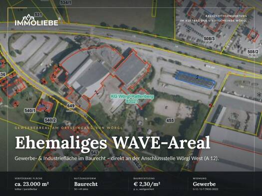 Grundstück zur Miete 2,30 € 23.000 m² Grundstück Wörgl 6300