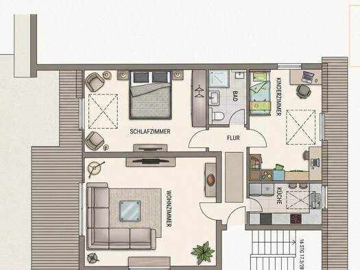 Wohnung zum Kauf 175.000 € 3 Zimmer 62 m² 4. Geschoss Dörnigheim Maintal 63477