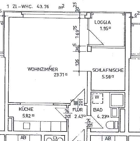 Wohnung zur Miete nur mit Wohnberechtigungsschein 255 € 1 Zimmer 43,1 m²<br/>Wohnfläche EG<br/>Geschoss Am Ehrenhain 9 Clausthal-Zellerfeld Clausthal-Zellerfeld 38678