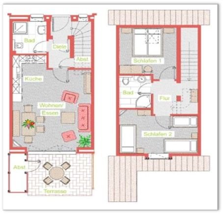 Reihenmittelhaus zum Kauf 239.900 € 3 Zimmer 72 m²<br/>Wohnfläche 100 m²<br/>Grundstück Seepark 2c Burhave Butjadingen 26969