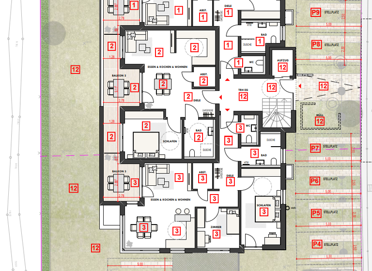 Wohnung zur Miete 750 € 2,5 Zimmer 66 m² Geschoss EG/4 frei ab sofort Wehingen 78564