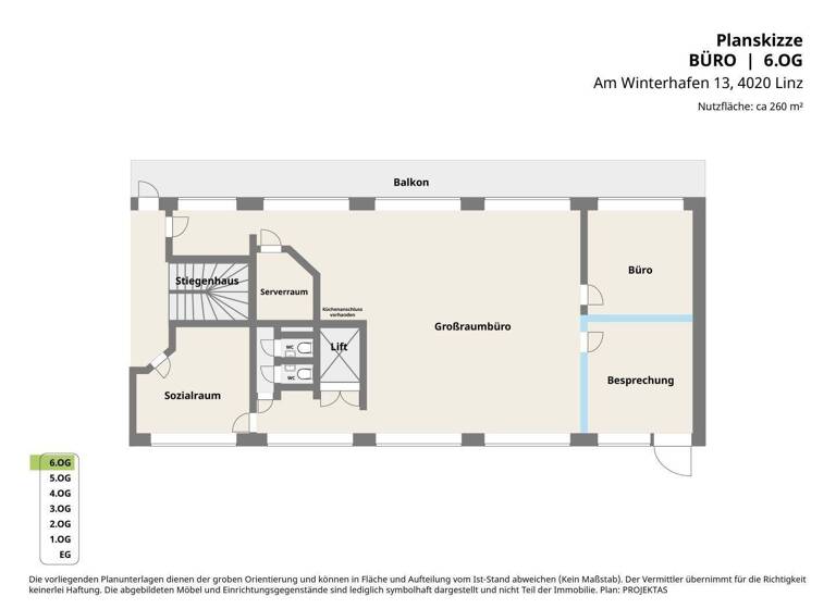 Bürofläche zur Miete 2.990 € 250 m² Bürofläche Am Winterhafen 13 Lustenau Linz 4020