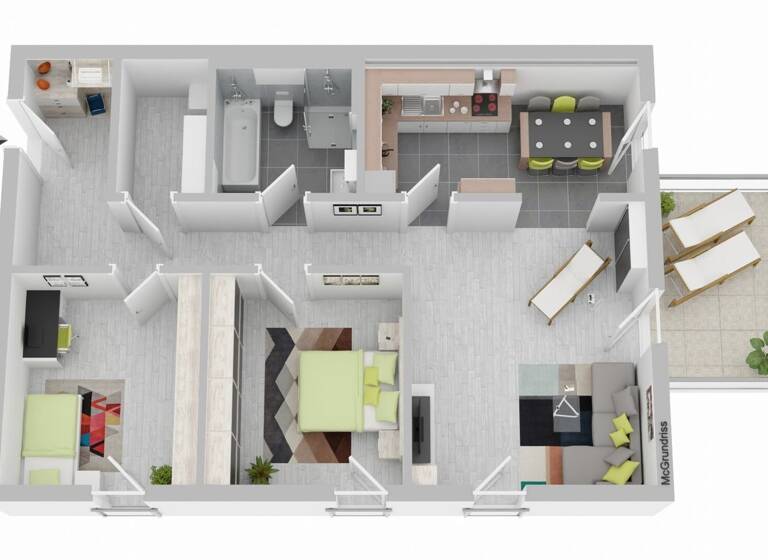 Wohnung zum Kauf 379.000 € 3 Zimmer 95,1 m² Bentwisch 18182