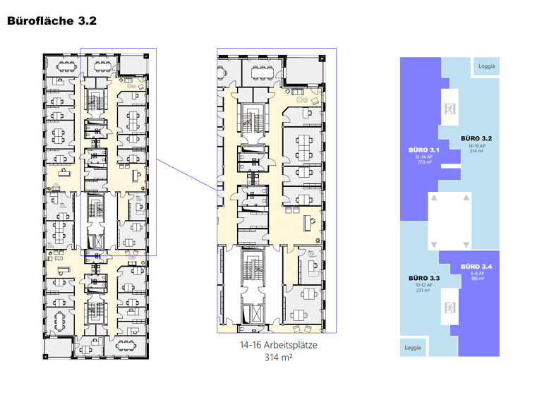 Bürofläche zur Miete - Neubau 5.621 € 314 m²<br/>Bürofläche Kirchheim Heidelberg 69124