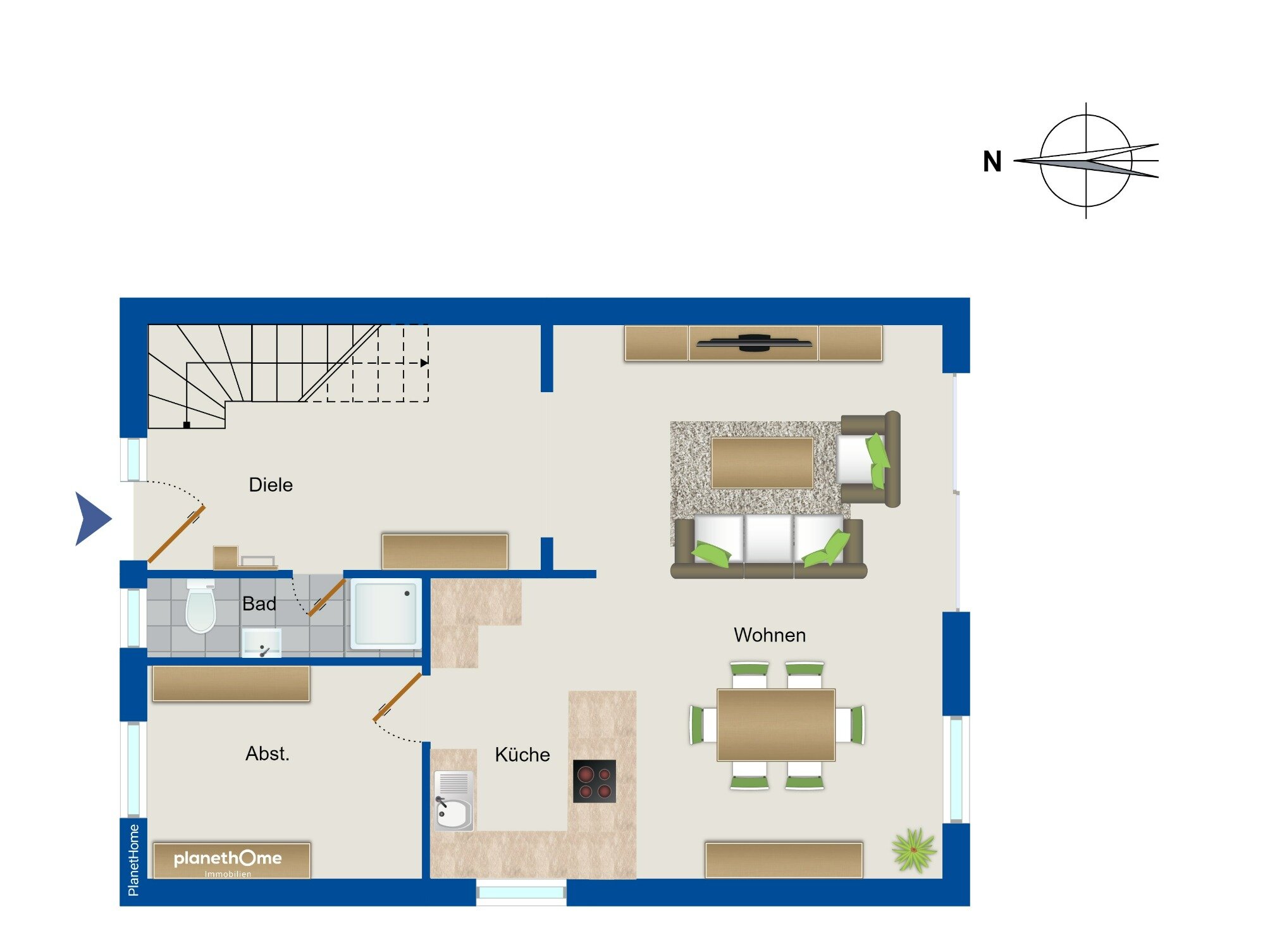 Doppelhaushälfte zum Kauf 398.000 € 4 Zimmer 111 m²<br/>Wohnfläche 542 m²<br/>Grundstück Harrislee Harrislee 24955