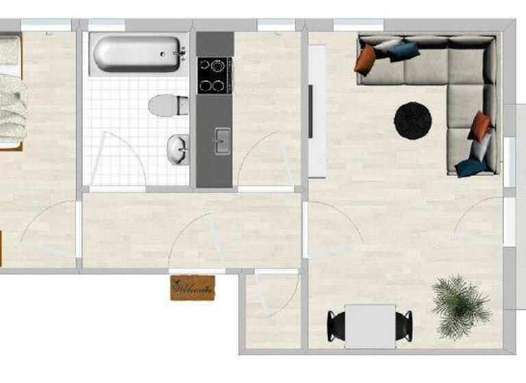 Wohnung zur Miete 337 € 2 Zimmer 48,2 m² Meerane 08393