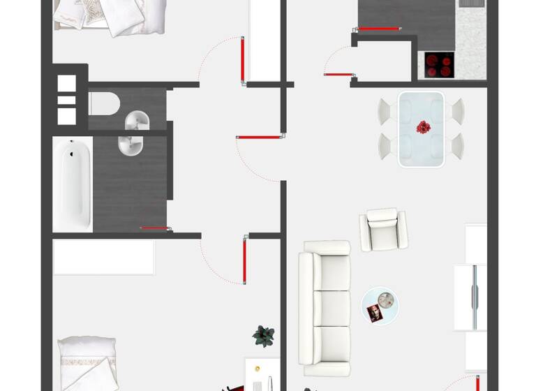 Wohnung zur Miete 699 € 3 Zimmer 90 m²<br/>Wohnfläche 1.<br/>Geschoss Frankenthal Frankenthal (Pfalz) 67227