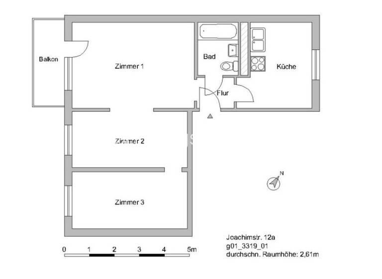 Studio zur Miete Tauschwohnung 335 € 3 Zimmer 55 m² 2. Geschoss Mitte Berlin 10119