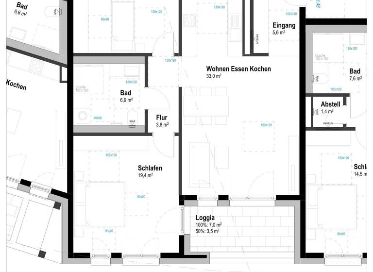 Wohnung zum Kauf provisionsfrei 494.910 € 3 Zimmer 84,6 m²<br/>Wohnfläche Ludwigsfeld Neu-Ulm 89231