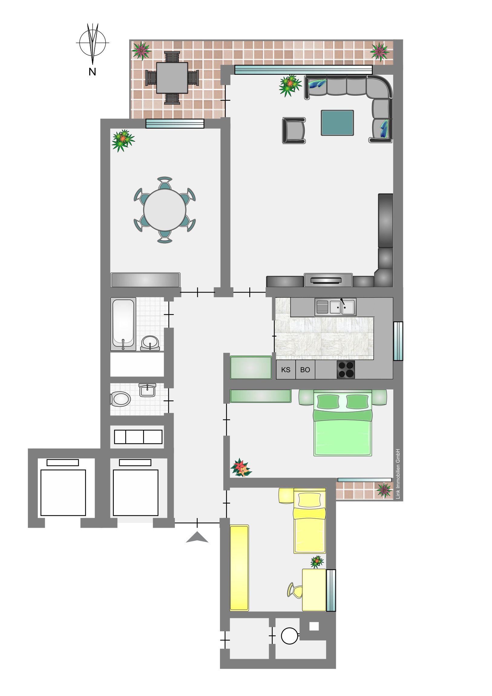 Wohnung zum Kauf 230.000 € 4 Zimmer 84 m²<br/>Wohnfläche 12.<br/>Geschoss Fasanenhof Stuttgart 70565