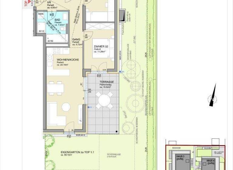 Wohnung zum Kauf - Erstbezug 409.000 € 3 Zimmer 67,3 m² EG Velden am Wörther See 9220