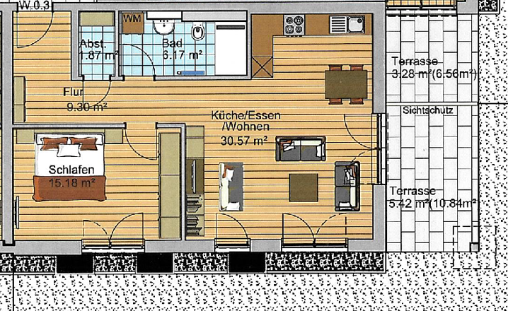 Wohnung zur Miete 825 € 2 Zimmer 68,5 m²<br/>Wohnfläche EG<br/>Geschoss 01.01.2025<br/>Verfügbarkeit Wullenstetten Senden 89250