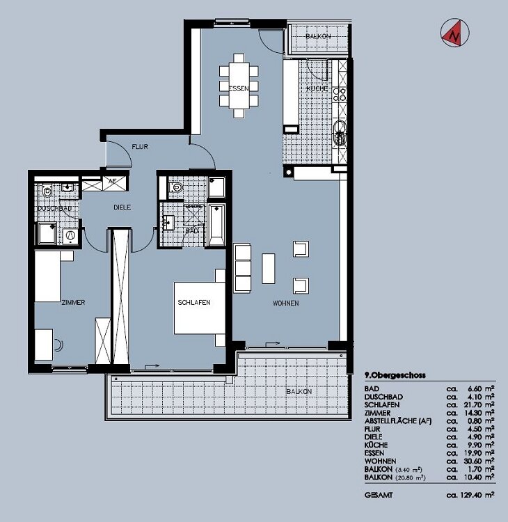 Wohnung zur Miete 2.749 € 3,5 Zimmer 129 m²<br/>Wohnfläche 9.<br/>Geschoss Gutleutviertel Frankfurt 60327