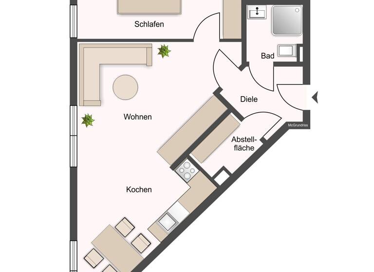Wohnung zum Kauf 156.000 € 2 Zimmer 57 m²<br/>Wohnfläche 4.<br/>Geschoss Reudnitz-Thonberg Leipzig 04317