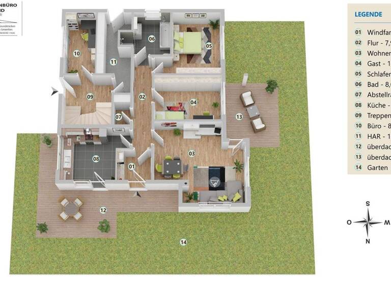 Einfamilienhaus zum Kauf 750.000 € 13 Zimmer 398,2 m² 3.009 m² Grundstück Strölla Großweitzschen 04720