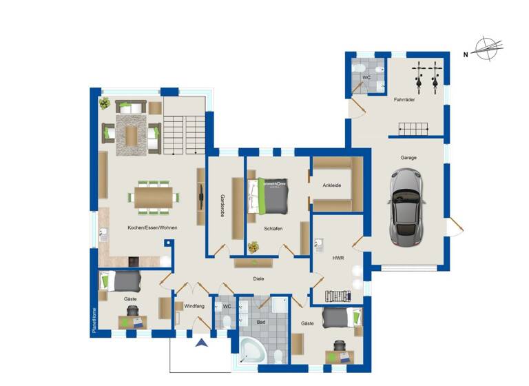 Einfamilienhaus zum Kauf 479.000 € 9 Zimmer 238 m²<br/>Wohnfläche 627 m²<br/>Grundstück Kathen-Frackel Lathen 49762