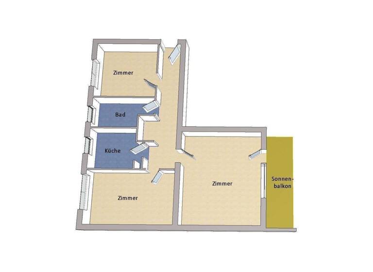 Wohnung zum Kauf 299.000 € 3 Zimmer 69 m² Zehlendorf Berlin 14165