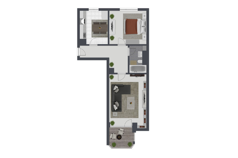 Wohnung zum Kauf 399.000 € 2 Zimmer 57,9 m²<br/>Wohnfläche Englschalking München Bogenhausen 81929