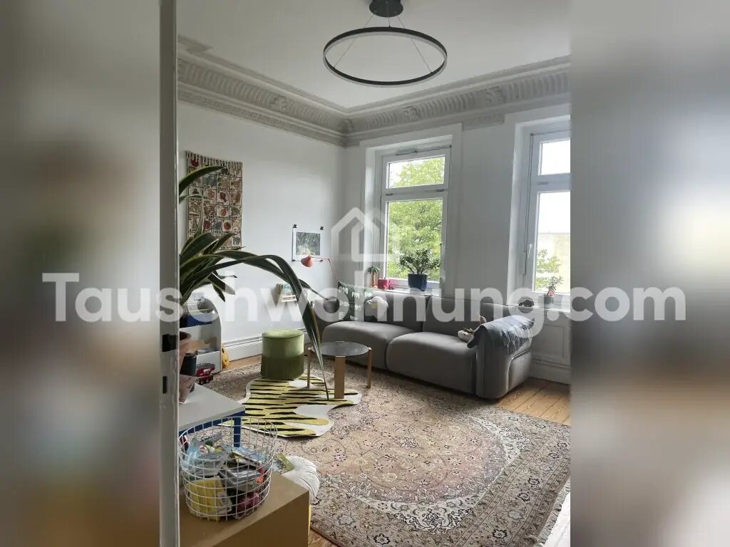 Wohnung zur Miete Tauschwohnung 1.200 € 4 Zimmer 85 m²<br/>Wohnfläche 3.<br/>Geschoss Rotherbaum Hamburg 20146