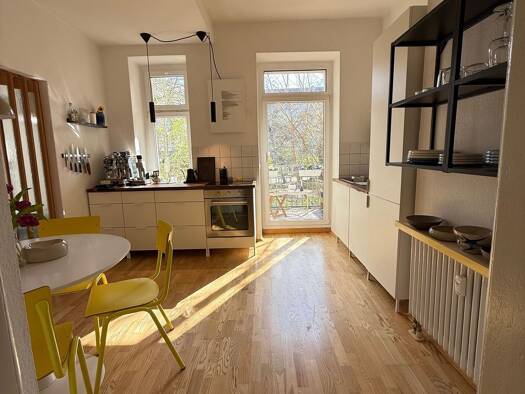 Wohnung zur Miete 1.180 € 2,5 Zimmer 80 m² Geschoss EG/1 frei ab sofort Schletterstraße 24 Zentrum-Süd Leipzig 04107