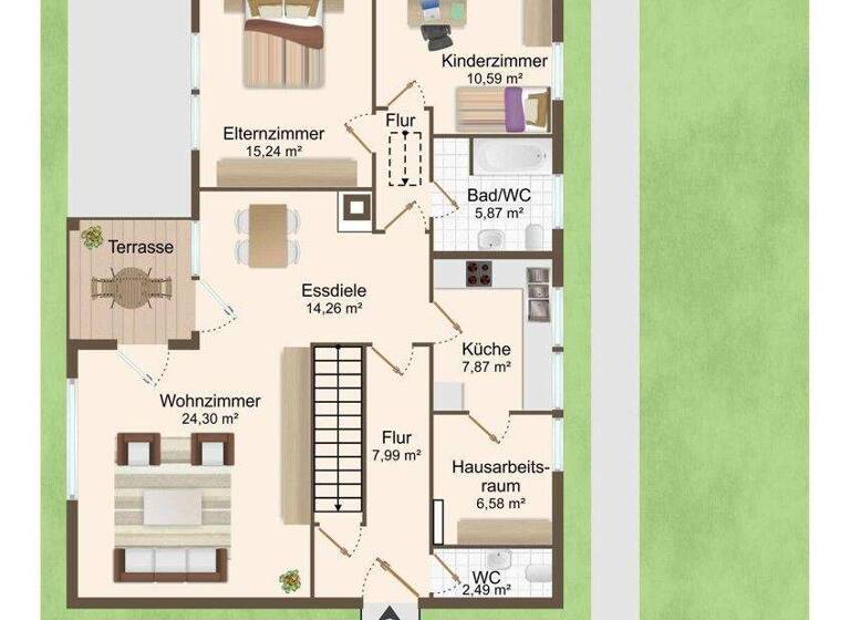 Bungalow zum Kauf 399.000 € 3 Zimmer 97 m² 725 m² Grundstück Gelbelsee Denkendorf / Gelbelsee 85095