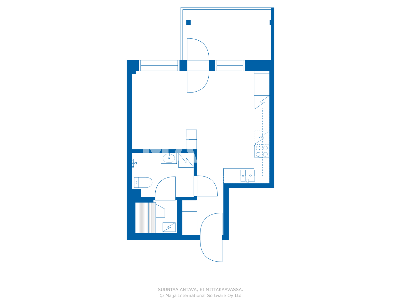 Studio zum Kauf 112.000 € 1 Zimmer 31,5 m²<br/>Wohnfläche 1.<br/>Geschoss Väylätie 48 Rovaniemi 96300