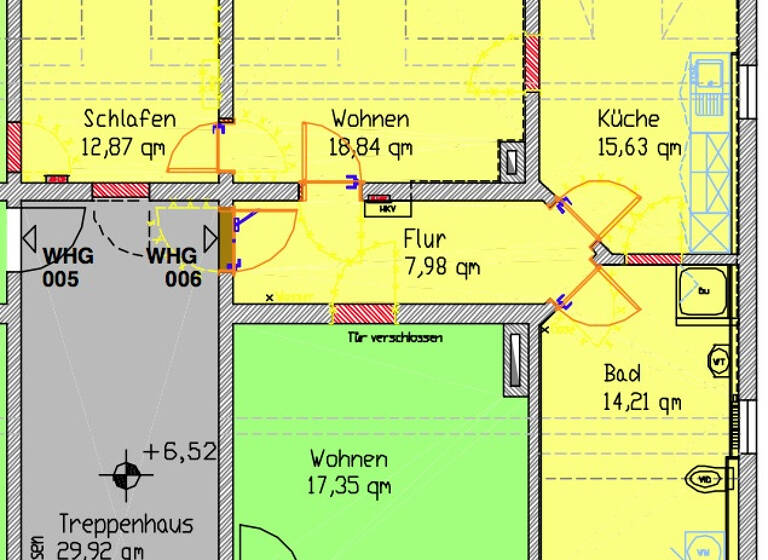 Wohnung zur Miete 417 € 2 Zimmer 69,5 m² 2. Geschoss Tambach-Dietharz/Thüringer Wald 99897
